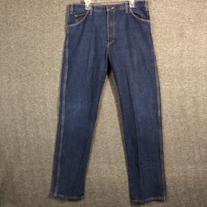 Dickies Work Jeans Mens 38x36 Regular Fit 5 Pocket Blue Denim Straight Leg